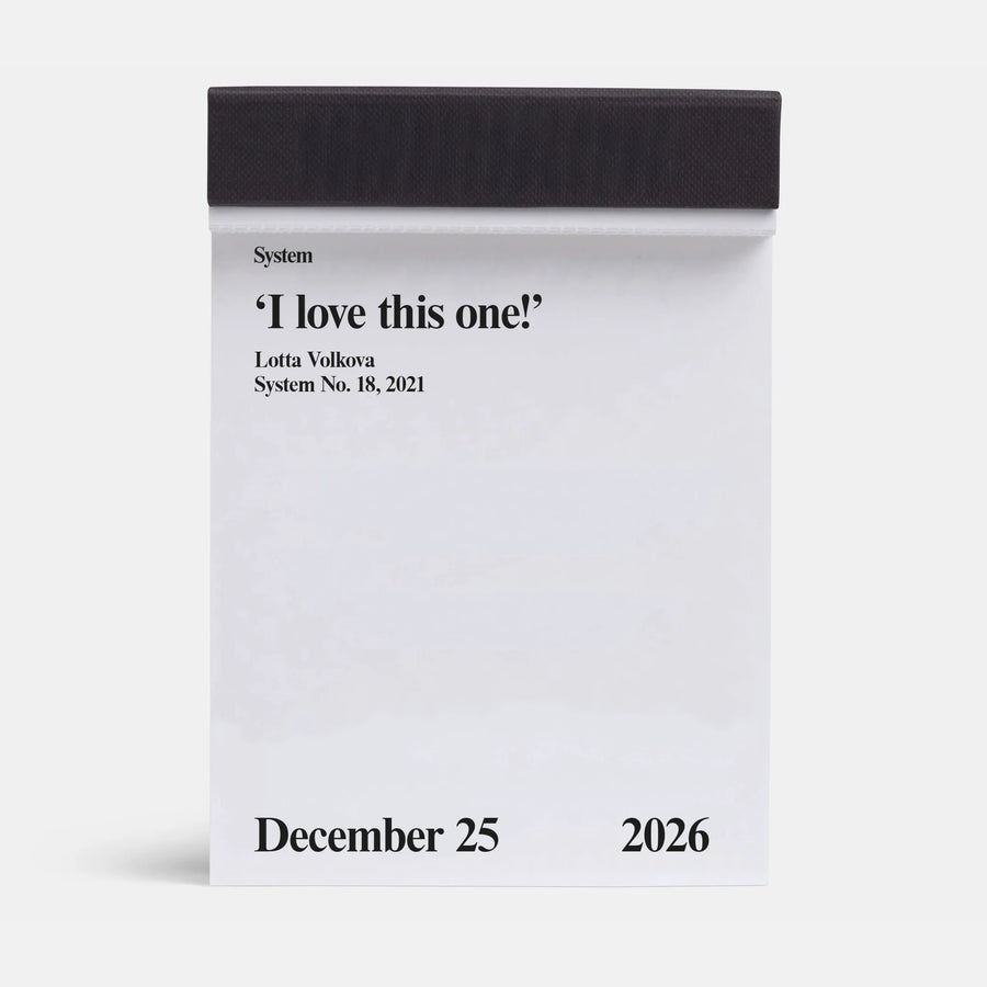 System Calendar 2026